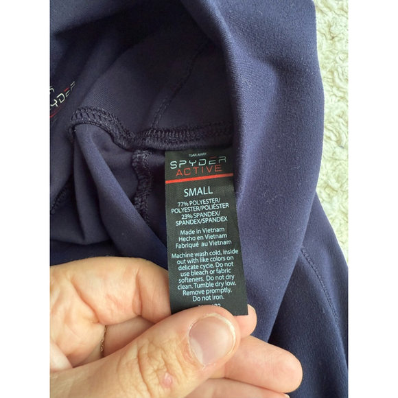 Women's Spyder Active Leggings Size S Navy Blue - Picture 5 of 6